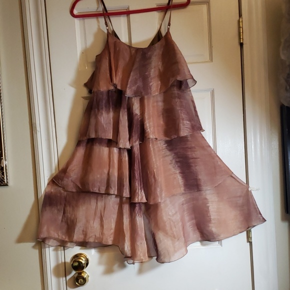 Daisy Brown three Ruffle Dress Size Medium - Picture 7 of 7